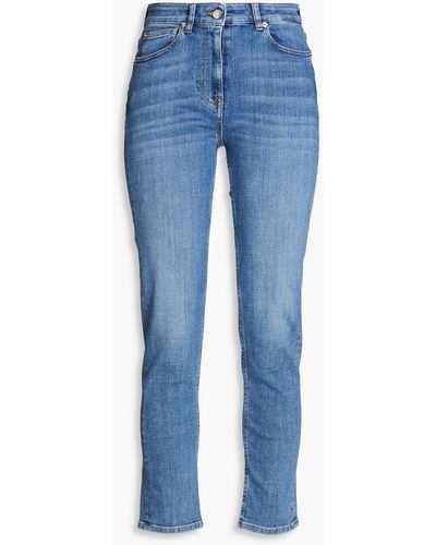 IRO Galloway hoch sitzende cropped skinny jeans - Blau