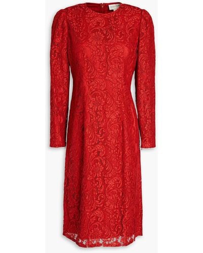 Sachin & Babi Amelie Cotton-blend Corded Lace Dress - Red