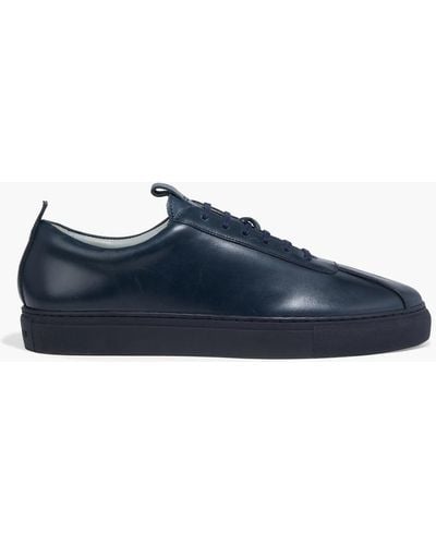 Grenson Leather Sneakers - Blue