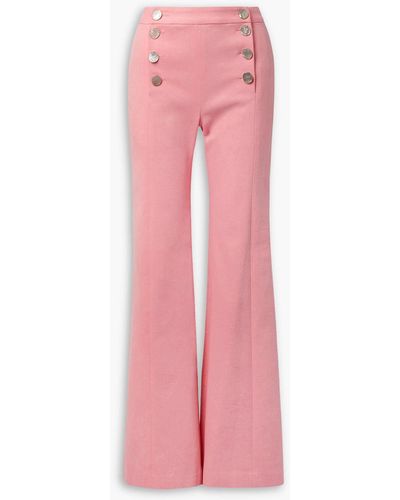 Adam Lippes Hoch sitzende jeans mit weitem bein - Pink