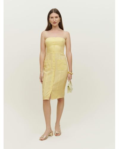 Reformation Prescott Linen Dress - Multicolour