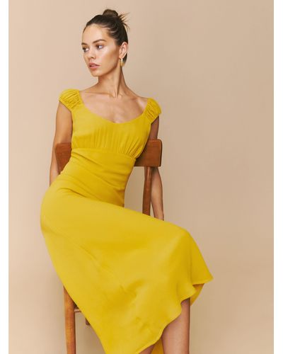 Reformation Demy Dress - Yellow