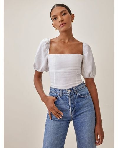 reformation puff sleeve top