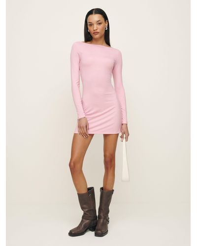 Reformation Jaelynn Knit Dress - Pink