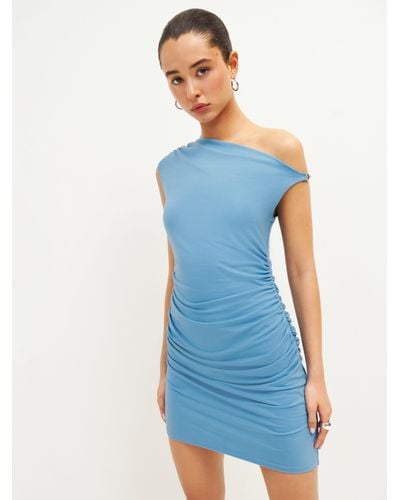 Reformation Izara Knit Dress - Blue