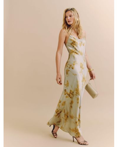 Reformation Parma Silk Dress - Natural