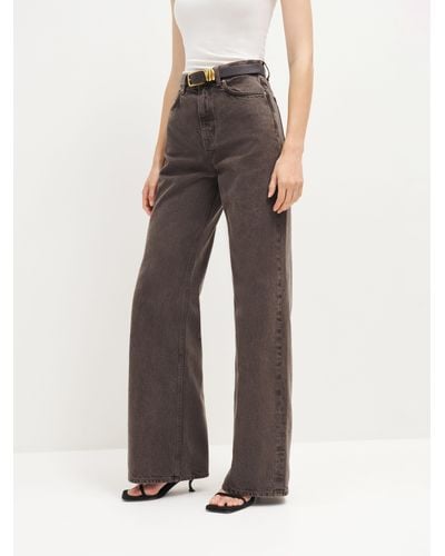 Reformation Cary High Rise Slouchy Wide Leg Jeans - Multicolour