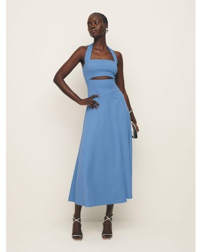 Reformation Sonali Knit Dress - Blue