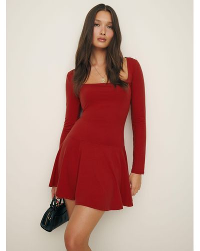 Reformation Coen Knit Dress - Red