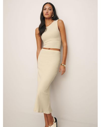 Reformation Hays Knit Two Piece - Natural