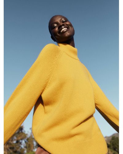 Yellow turtleneck shop womens