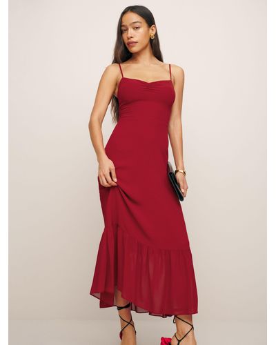 Reformation Emersyn Dress - Red