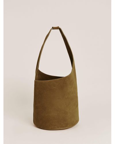 Reformation Medium Silvana Bucket Bag - Natural