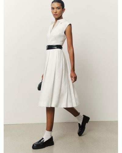 Reformation Prim Linen Dress - Natural