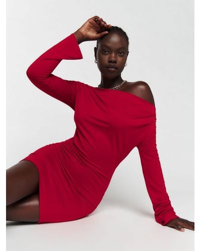 Reformation Eveline Knit Dress - Red