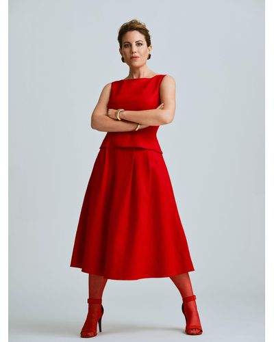Reformation Moya Linen Two Piece - Red