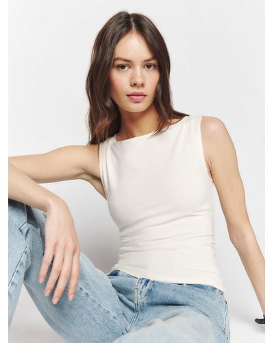 Reformation Dusk Knit Top - White