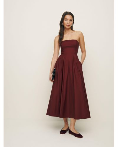Reformation Astoria Dress - Red