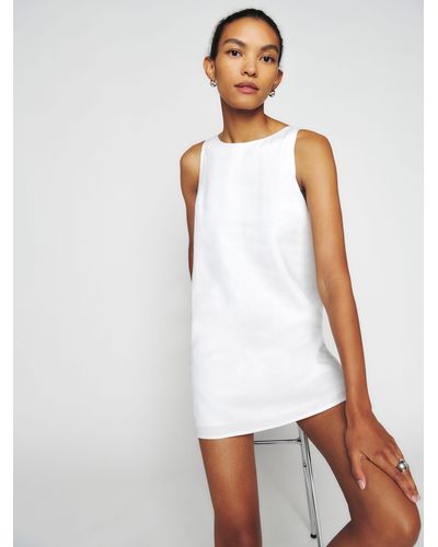 Reformation Jessi Linen Dress - White