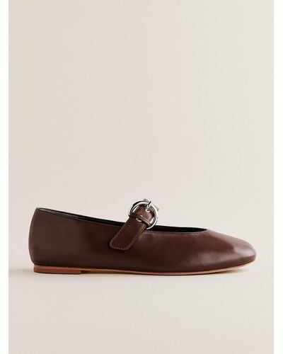 Reformation Bethany Ballet Flat - Brown