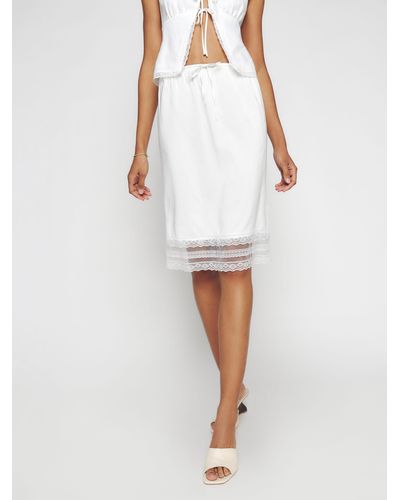 Reformation Emery Skirt - White