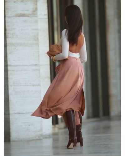 Reformation Vlora Silk Skirt - Multicolour