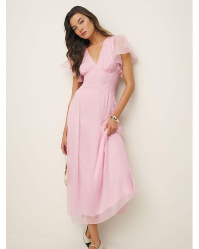 Reformation Winslet Dress - Pink