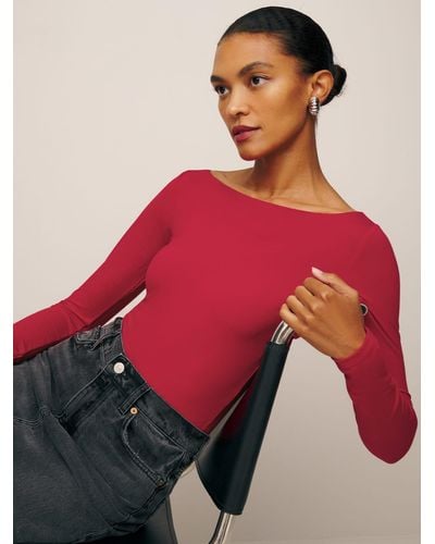 Reformation Wiley Knit Top - Red