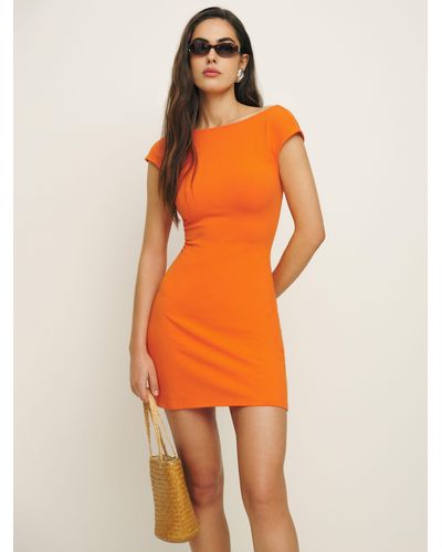 Reformation Soleil Knit Dress - Orange