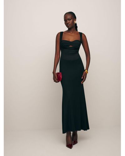 Reformation Malia Knit Dress - Black