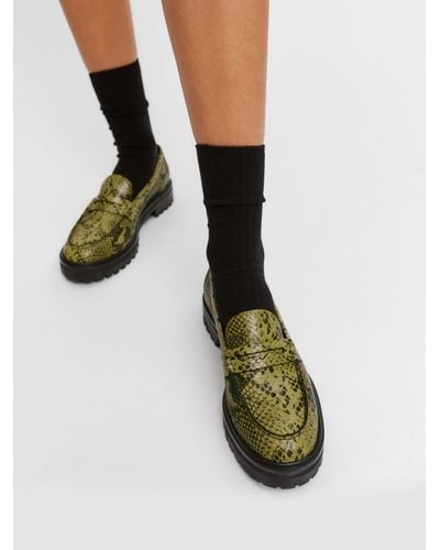 Reformation Agathea Chunky Loafer - Green