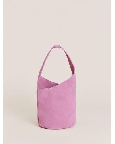 Reformation Small Silvana Bucket Bag - Pink
