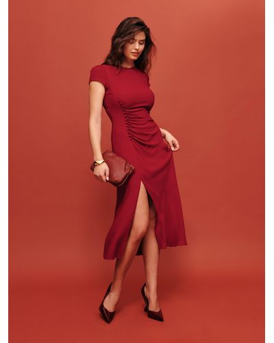 Reformation Frasier Dress - Red