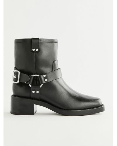 Reformation Foster Ankle Boot - Black