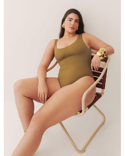 Reformation Victoria One Piece Swimsuit - Natural