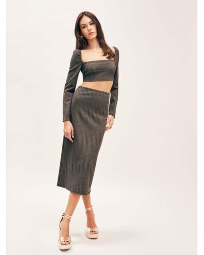 Reformation Ladue Knit Two Piece - Natural