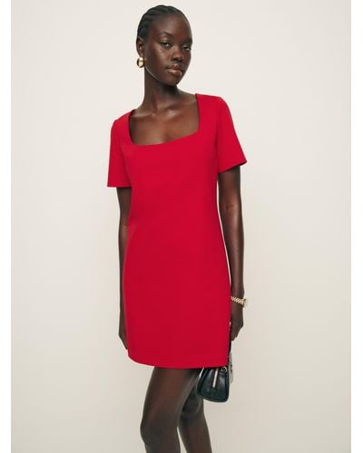 Reformation Carol Knit Dress - Red