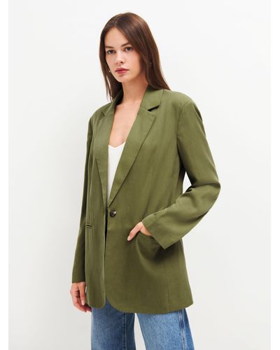 Reformation The Classic Relaxed Blazer - Green