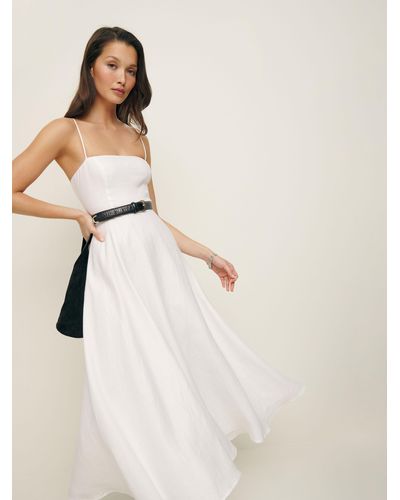 Reformation Monette Linen Dress - Natural