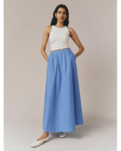 Reformation Lucy Skirt - Blue