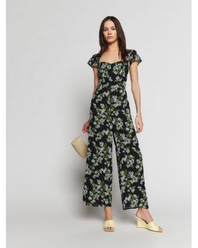 Reformation Luna Jumpsuit in Green Lyst