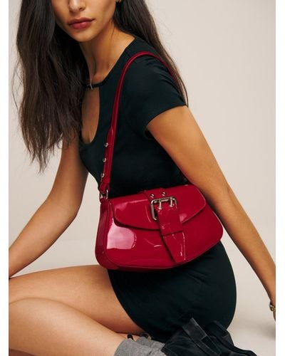 Reformation Rafaella Shoulder Bag - Red