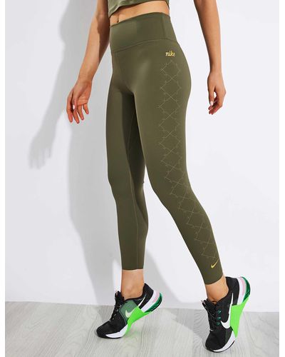 Nike Dri-fit One Luxe 7/8 Leggings - Green