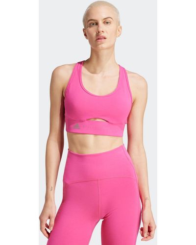 adidas By Stella McCartney Truestrength Medium-support Bra - Pink