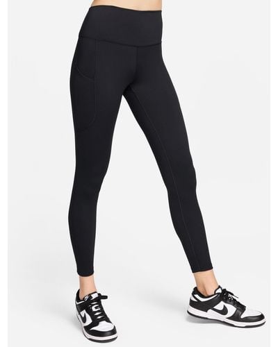 Nike One High Waisted 7/8 leggings With Pockets - Blue