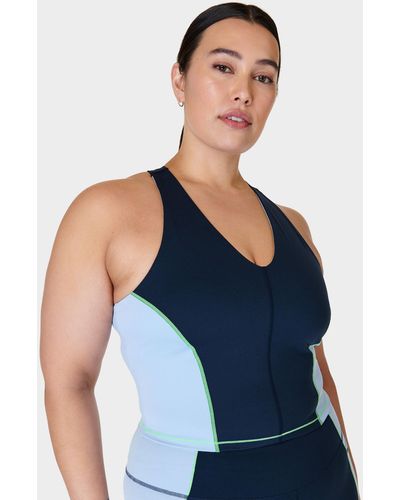 Sweaty Betty Power Racerback Bra Vest - Blue