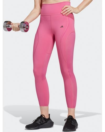 adidas Tailored Hiit Luxe Training leggings - Pink