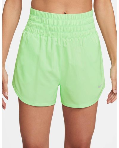 Nike One Ultra High 3" Brief-lined Shorts - Green