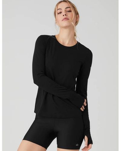Alo Yoga Alosoft Finesse Long Sleeve - Black