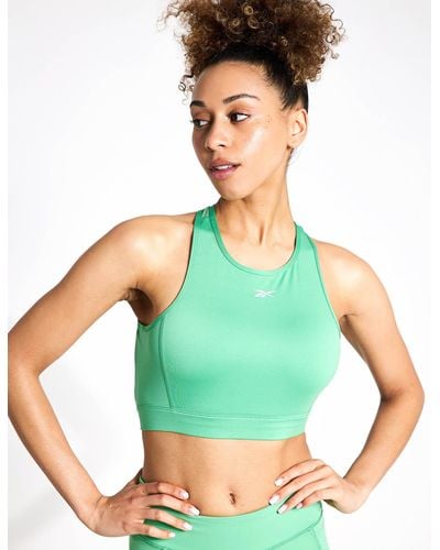 Reebok Id Train Vector Bralette - Green